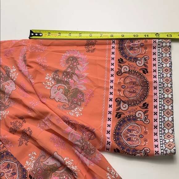 Bloomchic NWT Duster / Beach Cover Up, Coral - Picture 11 of 12